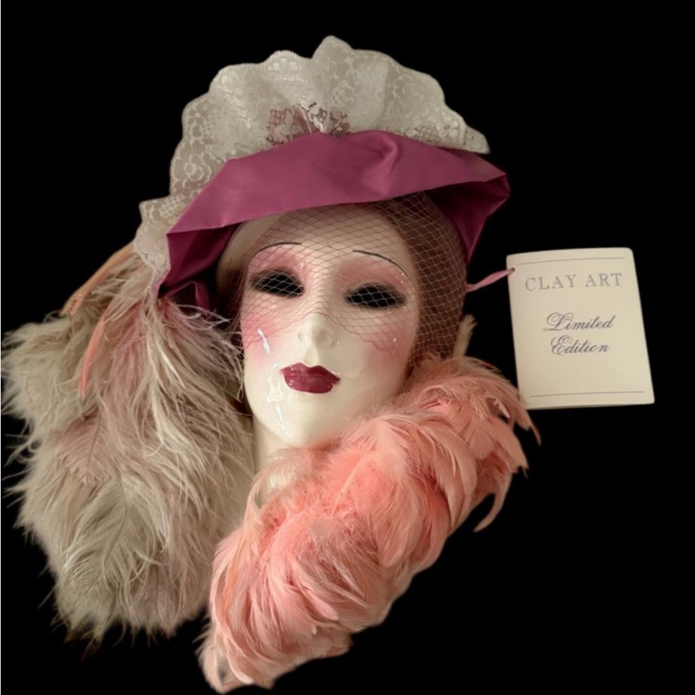 Clay Art San Francisco "Victoria" Limited Edition 18/1500 Signed Wall Mask | 90s
